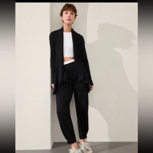 Athleta Women’s Pranayama Restore Wrap Cardigan  Black Size XS